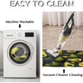 thumbnail image 4 of Green Avocado Pattern Kitchen Mat Set of 2 Non-Slip Washable Kitchen Rugs Waterproof Comfort Standing Floor Mats for Kitchen Home Office Sink Laundry 17x29 Inch + 17x47 Inch, 4 of 6