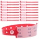 thumbnail image 3 of 100 pulseras de plástico para identificación de pacientes hospitalarios, rojas, desechables e impermeables para eventos, 3 of 7