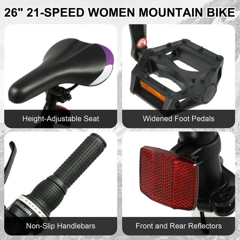 VENTURE DAZECHESTNUT 26センチ Ktaxon 26 inch Mountain Bike for Women, Dual V Brakes 21