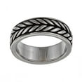 thumbnail image 1 of Stainless Steel Men's Braided Design Band, 1 of 4
