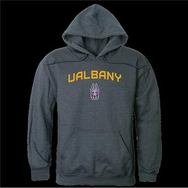 W Republic 540-103-HC3-03 NCAA Albany Great Danes Campus Hoodie, Heather Charcoal 2 - Large