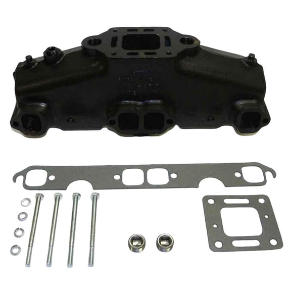 Marine Exhaust Manifold Center Rise Compatible with 1983-2002 MerCruiser MCM MIE GM Small Block V8 305 350 377 CID 5.0L 5.7L 87114A30 860246A10 860336A2