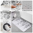 thumbnail image 6 of Grey Eucalyptus Bath Mat 3 Piece Bathroom Rug Set, Spring Botanical Weeping Plant Aesthetic Non Slip Bath Rug Contour Mat and Toilet Lid Cover, Absorbent Shower Mats Soft Bath Rugs and Mats Sets, 6 of 8