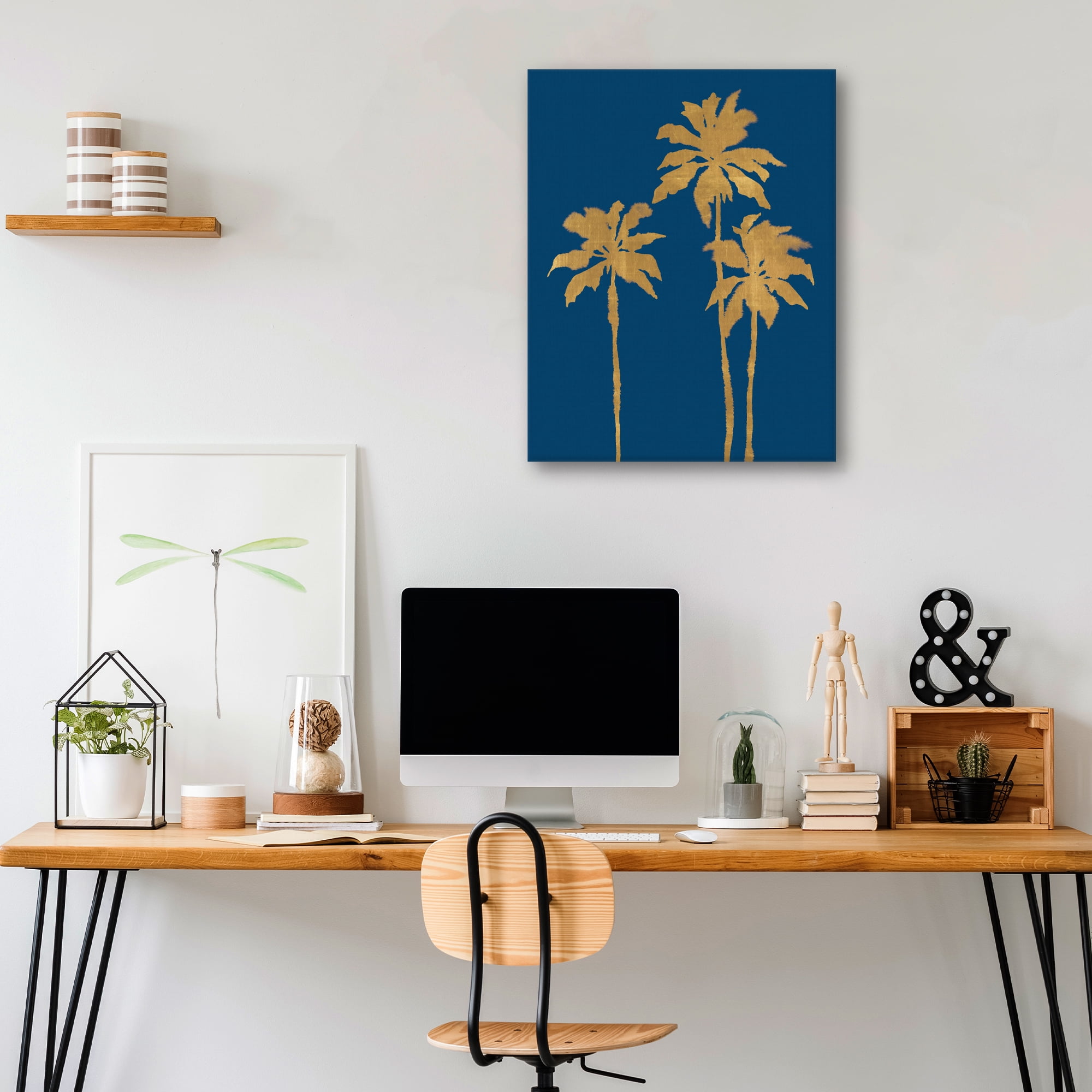 Palm Luxe Trio by Kristine Hegre Canvas Art Print