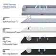 thumbnail image 3 of Cama ortopédica para perros Casa Paw XL, espuma viscoelástica impermeable, 3 of 7