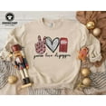 thumbnail image 2 of Peace Love Dr Pepper Sweatshirt , Soda Lover Crewneck, Cozy White Holiday Sweater, Cute Winter Gift for Dr Pepper - Sizes S-5XL ,Art Print JSC, 2 of 6