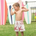 thumbnail image 4 of FORMRS Boys Swim Trunks Quick Dry Mesh Liner Boardshorts Sizes XS-XL, White Starfish, 4 of 7