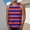 Red, variant on WWV Tank Top Under Shirt for Men Sleeveless Crewneck Stripe Blouse Summer Fashion Loose Fit Beach Holiday Tops Khaki L