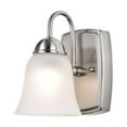 thumbnail image 4 of 8w LED Vanity Fixture 3000K Brushed Nickel w/ Alabaster Glass, 4 of 7