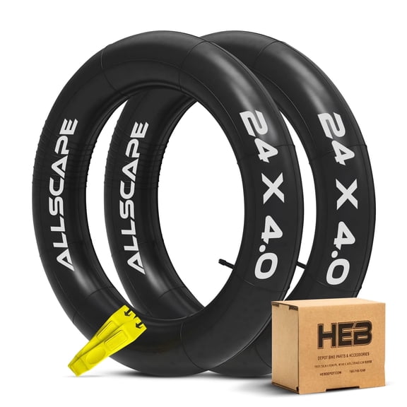 Happy Ebikes tire tubes, Puncture Resistant Inner Tube for 24"x4" Bike Tire, MTB, 2 Pack