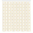 thumbnail image 3 of Ambesonne Moroccan Shower Curtain, Quatrefoil Dot Petals, 69"Wx84"L, Mustard Pale Grey, 3 of 3