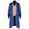thumbnail image 1 of DuoJiaJ Manteau Homme Couleur Unie Mode Rétro Col Montant Vêtements, 1 of 5