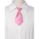 thumbnail image 4 of INSPIRE CHIC Corbata de uniforme linda preatado de rayas cortas para mujeres, casual escolar, talla única, rosa caliente, 4 of 6