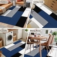 thumbnail image 6 of Navy Blue Black Grey Large Area Rugs for Bedroom Living Room, Non Slip Carpet Bedside Rug, Modern Irregular Geometric Abstract Rectangular Floor Cover Kitchen Accent Rug 4'x6' for Dining Room/Office, 6 of 9