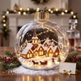 thumbnail image 7 of Glowing Christmas Story Ornament, Light-Up Mini Holiday Scene with Warm LED Light, Festive Keepsake Gift for Home Christmas Party Decoration, 7 of 7