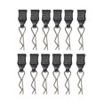thumbnail image 1 of 12 clips para carrocería de coches RC. Pasadores resistentes y prácticos para mejorar coches RC. Accesorio para proyectos DIY. Pasadores R para 16208, 1 of 10