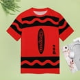 thumbnail image 4 of Red Crayon Design Women's T-Shirt Short Sleeve T Shirts Tops Tee Ladies Loose T, 4 of 6