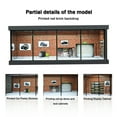 thumbnail image 4 of 1/64 Scale Diorama Car Garage Display Case, Parking Lot Scene Model With LED Lighting, Adults, Men, Boys, Teens, Model Car Enthusiasts, 4 of 6