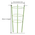 thumbnail image 2 of HLONK Plant Support 18 Inch Plastic Wrapped Tomato Cages for Climbing Plants 2 Pack, 2 of 9