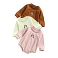 thumbnail image 7 of Baby Autumn Rompers, Rainbow Embroidery Long-Sleeves Jumpsuit, 7 of 7