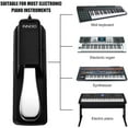 thumbnail image 4 of Arestory Piano Sustain Pedal Keyboard Pedals Synthesizer Pedals Suitable For Pianos, Electronic Organs, MIDI Keyboards, Synthesizers And Other Equipment, 4 of 7