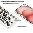 thumbnail image 4 of Feishell Case For Samsung A15 Cute Leopard Print Pattern Soft TPU Rubber Bumper Shockproof Anti-Scratch Slim Phone Cover Support Wireless Charging For Samsung Galaxy A15, Black+Pink, 4 of 8