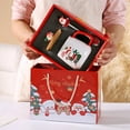 thumbnail image 2 of Tainini Santa's Christmas Mug Festive with Spoon and Santa Hat Lid , 13.5oz Holiday Mugs for Coffee, Hot Chocolate, 2 of 7