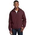 thumbnail image 1 of Sport-Tek ®  Hooded Raglan Jacket. Jst73 L Maroon, 1 of 1