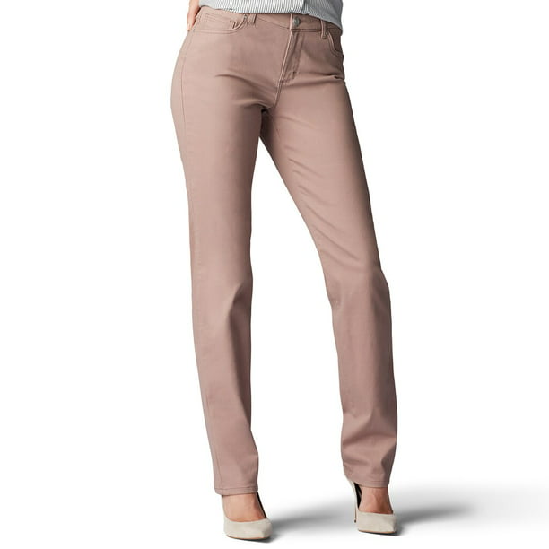 Women's Lee Fit Straight-Leg Jeans Antler - Walmart.com