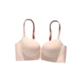thumbnail image 2 of Conjunto de sujetador push-up con copa de melocotón y dibujos animados extra expandidos para mujer, ropa interior de pecho pequeño, engrosado, transpirable y sin dejar huellas, 2 of 3
