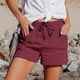 thumbnail image 4 of MKLEKYY Pantalones Cortos De Playa Para Mujer, Pantalones Casuales De Pierna Recta Para Mujer, Pantalones Cortos Deportivos Holgados De Cintura Alta, Pantalones Casuales De Moda, 4 of 4