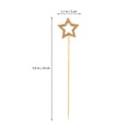thumbnail image 3 of 100 Pcs Cocktail Decor Drink Garnish Martini Olive Picks Creative Five-pointed Star Disposable Fruit Sticks Wood, 3 of 6