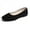 Black, variant on Woobling Ladies Walking Shoe Square Toe Flats Slip On Casual Shoes Fashion Moccasins Work Multi Colors Comfort Ballet Flat Red 8.5