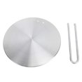 thumbnail image 1 of Stainless Steel Heat Diffuser Converter with Removable Handle, Round Adapter Plate for Gas Stove, Glass Hob 18, 1 of 4