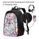 thumbnail image 2 of Fotbe Colorful Watercolor Dots Mochila con Estampado y Puerto USB para Hombre y Mujer, Mochila Antirrobo, Mochila de Viaje, Mochila Escolar, Mochila Universitaria, 2 of 7