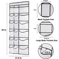 thumbnail image 2 of Over The Door Shoe Organizers, 12 Mesh Pockets +, 2 of 5