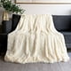 thumbnail image 1 of Manta de doble capa de falso peluche de lana para fondo de foto de boda, banco de ventana, cabecera, final de cama, sofá de terciopelo blanco, 1 of 9