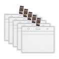 thumbnail image 2 of Agiferg Card Protector Immunization Record Cards Holder Clear Plastic Sleeve With Clip, 2 of 5