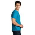 thumbnail image 3 of Crown Craze Heavy Cotton T-Shirt for Men | 100% Cotton Classic Fit Short Sleeve Sapphire Tee, S, 3 of 5