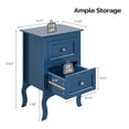 thumbnail image 6 of UBesGoo Set of 2 Nightstand, Side Table Night Table, Blue, 6 of 6
