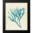 thumbnail image 2 of Popp, Grace 20x24 Black Modern Framed Museum Art Print Titled - Teal Seaweed III, 2 of 5