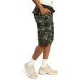 thumbnail image 4 of G-Style USA Men's Relaxed Fit Belted Camo Cargo Shorts - Stone Olive - 42, 4 of 6