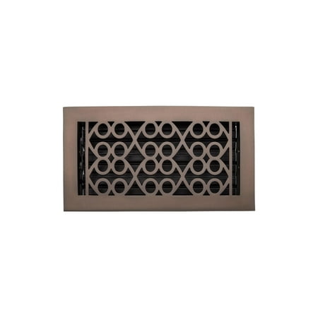 

Signature Hardware 946789-6-14 Yuri Brass Floor Register - Bronze