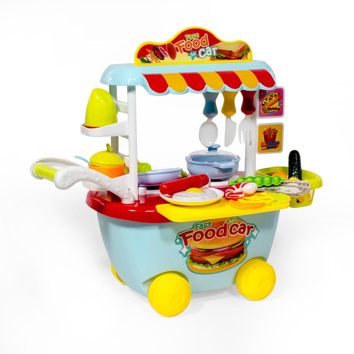 trolley kitchen set for girl