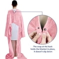 thumbnail image 4 of Solaris Wearable Sleeve Blanket, Flannel Blanket Sweatshirt for Adult,Women,Men Soft Sofa TV Throw Blanket,Cozy Hoodie with Sleeves and Pockets, ,55x72, 4 of 7