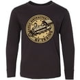 thumbnail image 3 of Inktastic Railroader Easily Distracted by Trains Long Sleeve Youth T-Shirt, 3 of 5