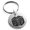 Silver, variant on Stainless Steel Letter Q Initial 3D Cube Box Monogram Engraved Small Medallion Circle Charm Keychain Keyring