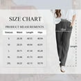 thumbnail image 3 of TEMOFON Fall Pants for Women Casual Pants for Women Elastic Waistband Lounge Pants Women with Pockets Thermal Pants Winter Pants for Women Dark Grey XL, 3 of 8