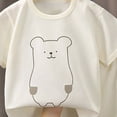 thumbnail image 4 of CAUYDY Toddler Baby 5T 6T 7T Girl Boy Summer Pajamas Kids Clothes 2Pcs Breathable Graphic T-Shirt & Elastic Shorts 3-9M 9-12M 12-18M Child Sleepwear (Sizes 12-18 Months,F2-Beige), 4 of 4