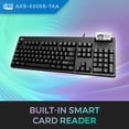 thumbnail image 3 of Adesso EasyTouch 630SB-TAA Smart Card Reader Keyboard AKB-630SB-TAA, 3 of 11